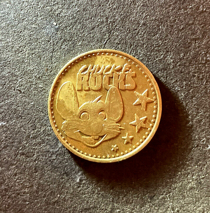 Chuck E Cheese- Chuck E Rocks 2014 Token- Excellent Condition