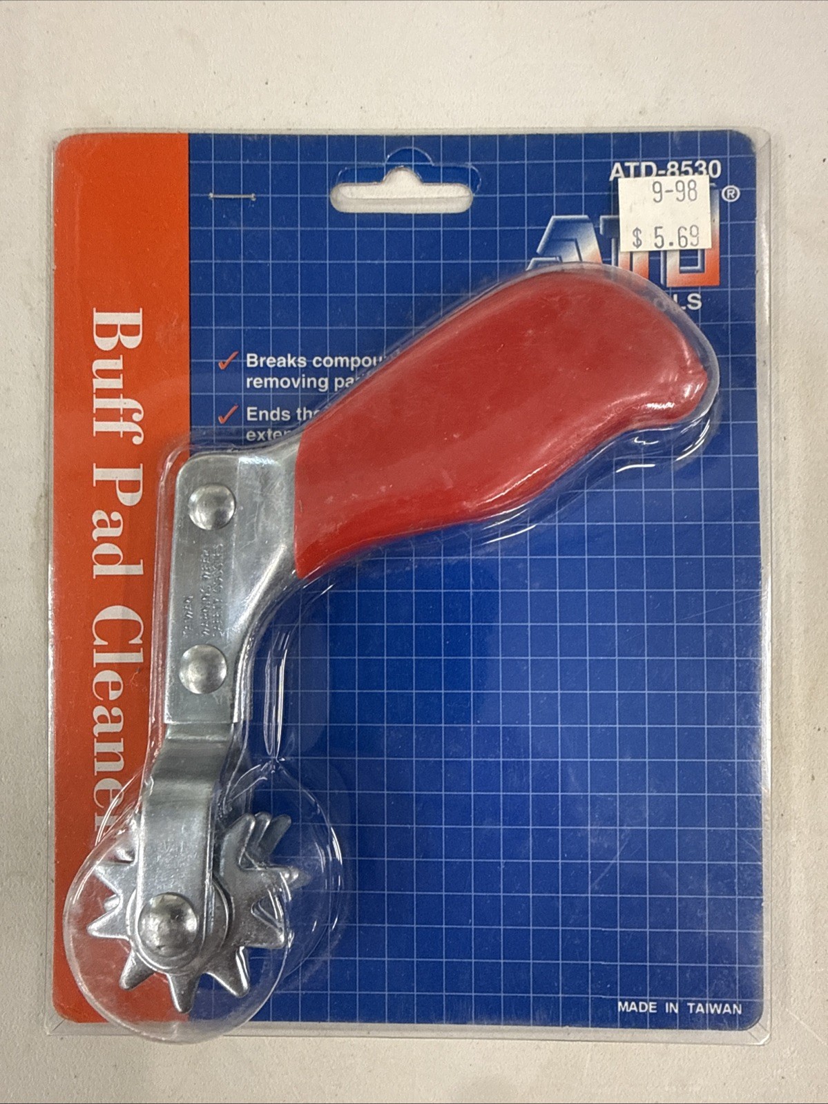 ATD Polishing Buffing Pad Cleaning Spur Tool  Car Polisher Buffer ATD-8530   NOS