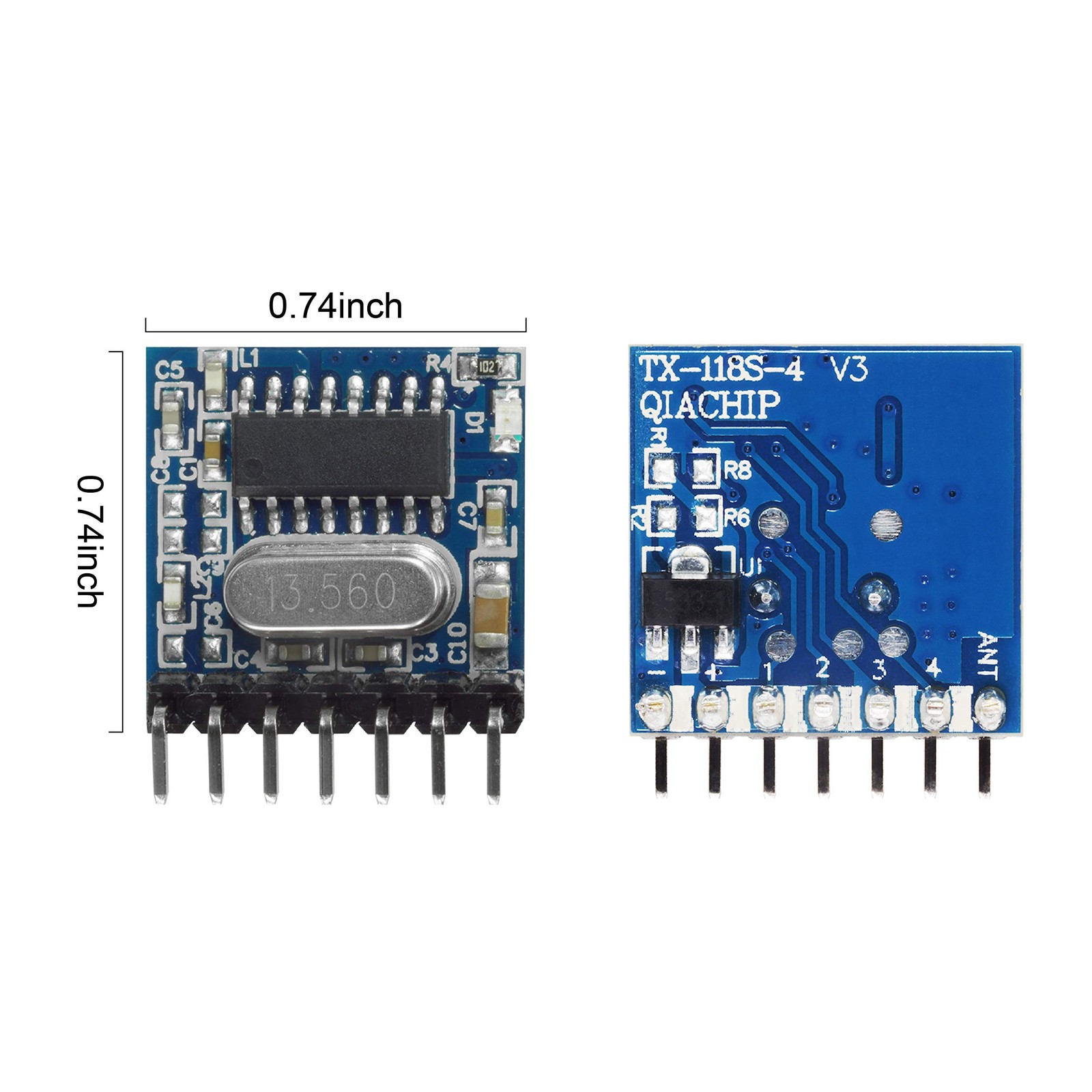 Wireless 433Mhz RF Module Receiver and Transmitter Remote Control Built-In Learn