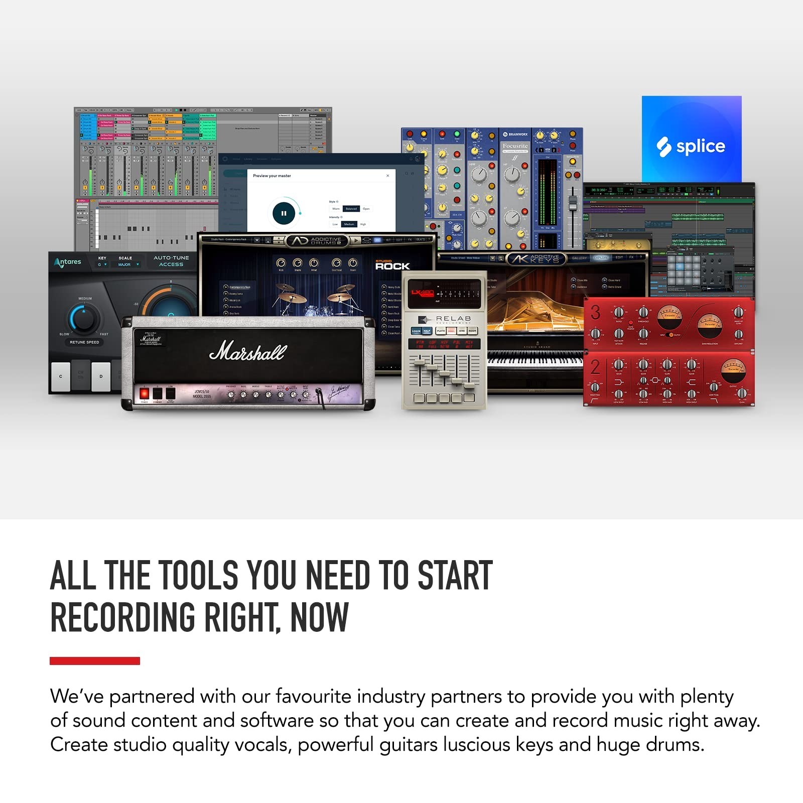 USB Audio Interface for Guitarists, Vocalists, Podcasters - Record Studio Qualit
