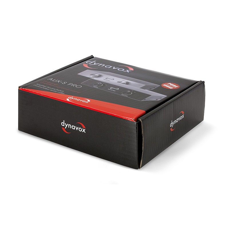 DYNAVOX AUX-S PRO Black Input Extension Switcher 5 RCA Inputs