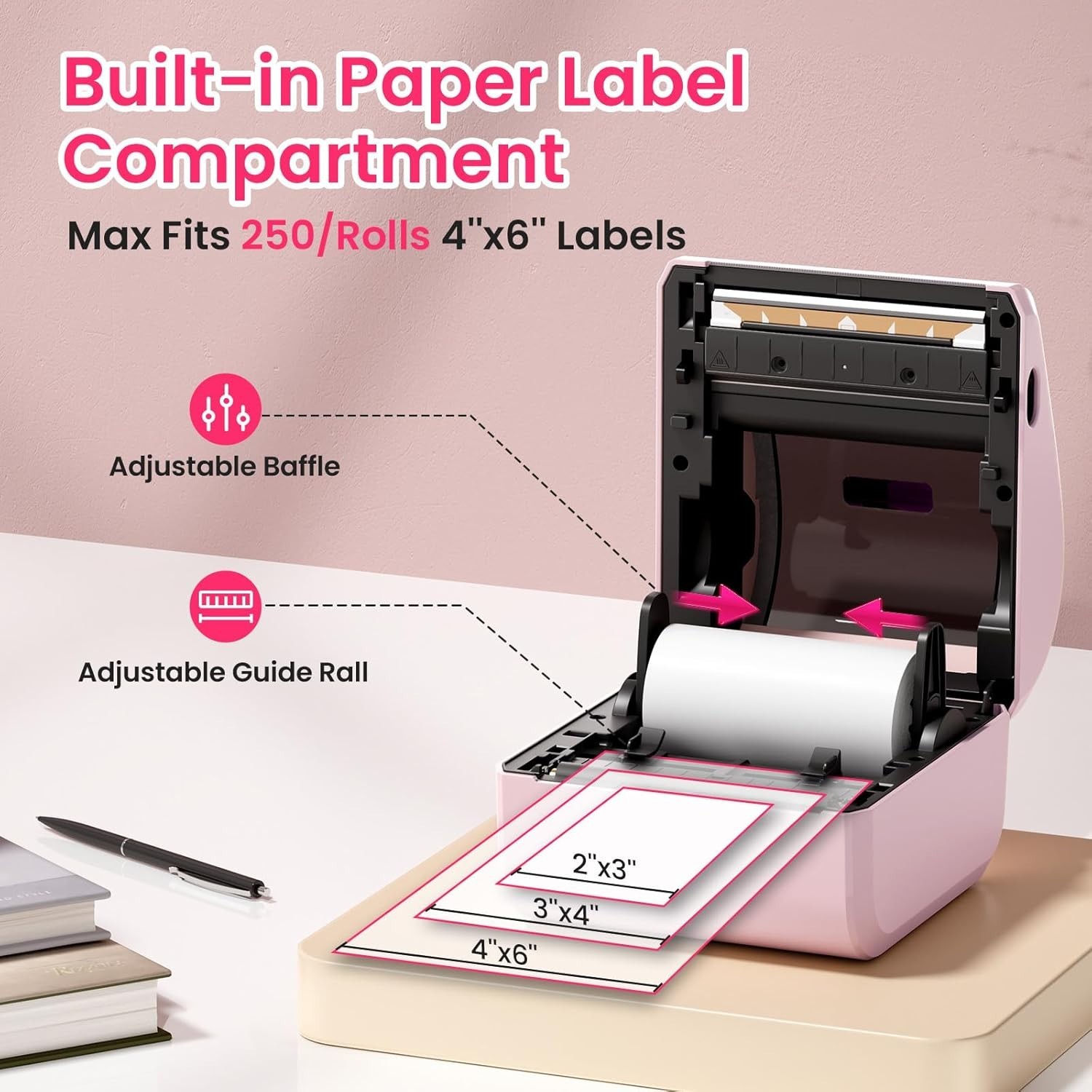 Phomemo 4x6 Wireless Shipping Label Printer Thermal Label Printer for USPS FedEx
