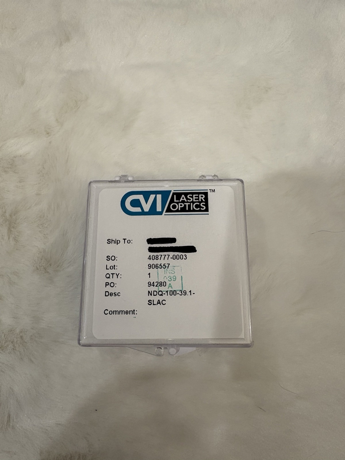 CVI Laser Optics NDQ-100-39.1-SLAC