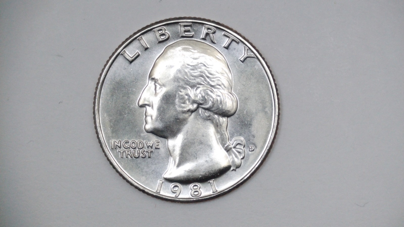 1981 D Washington Quarter Uncirculated BU **FREE SHIPPING**