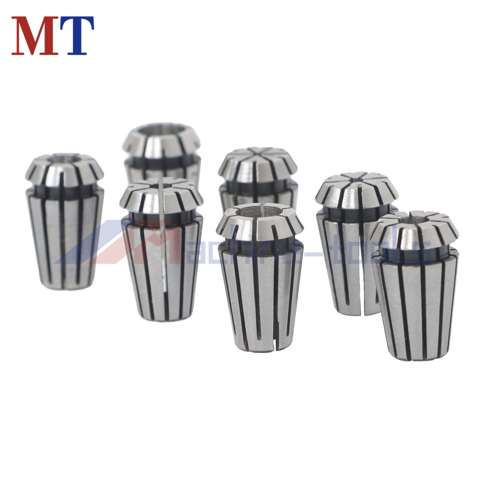 7pcs ER11 Collet Kit 1-7mm Spring Type for Engraving Machine Tool