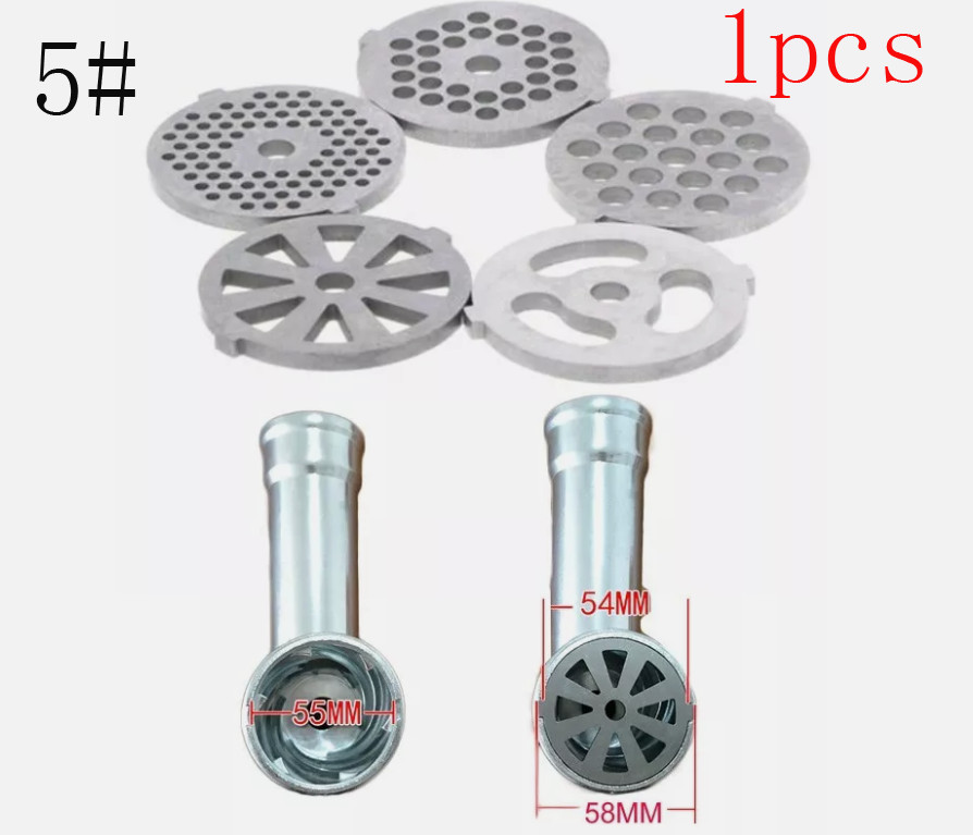 5# 55MM Household Meat Grinder Hole Plate Stainless Steel Grinder Parts 1PC