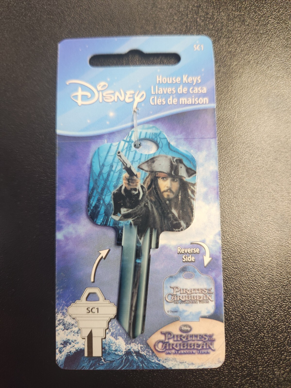 Disney Captain Jack Sparrow Schlage SC1 keyblank - READ DETAILS BELOW
