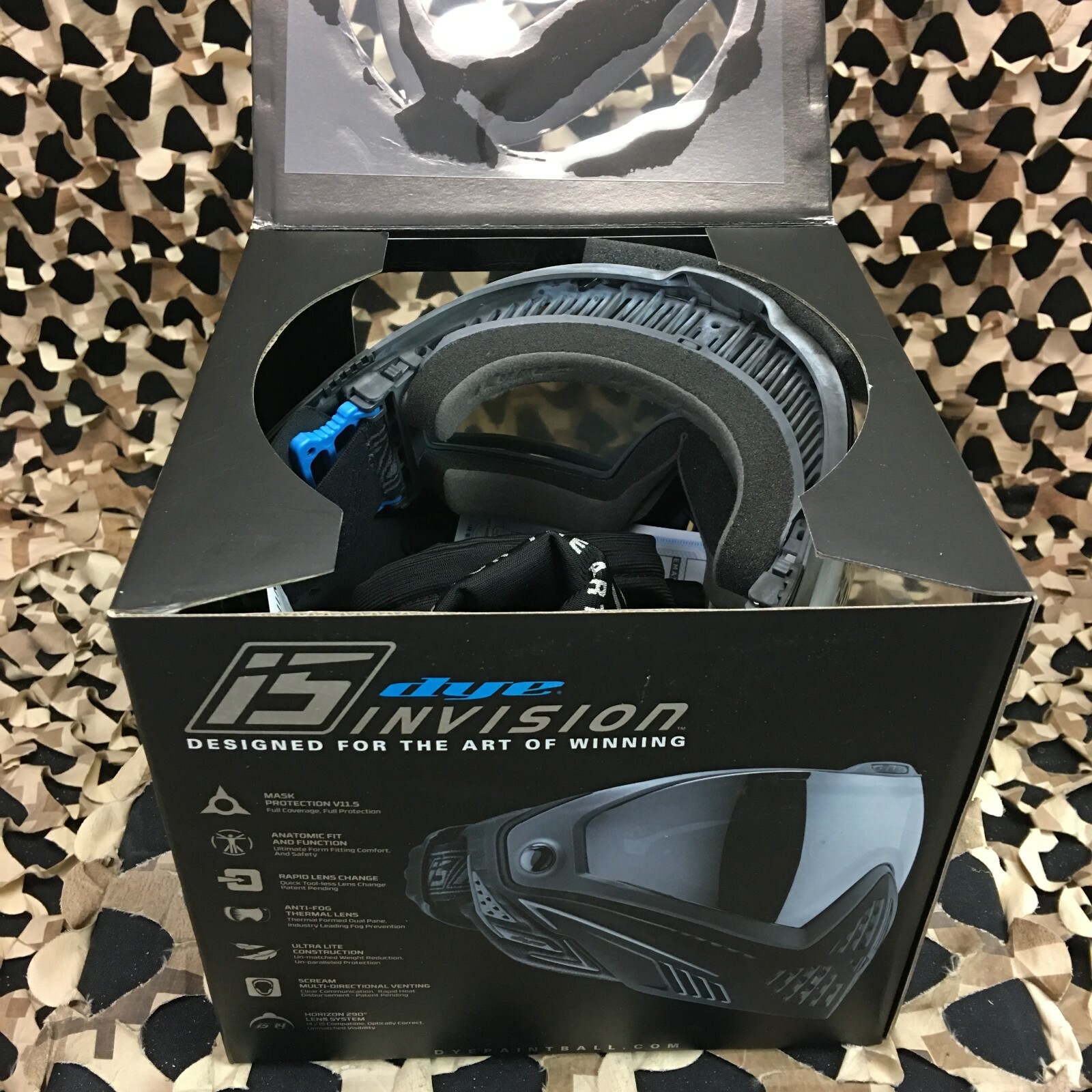NEW Dye i5 2.0 Paintball Mask - Onyx