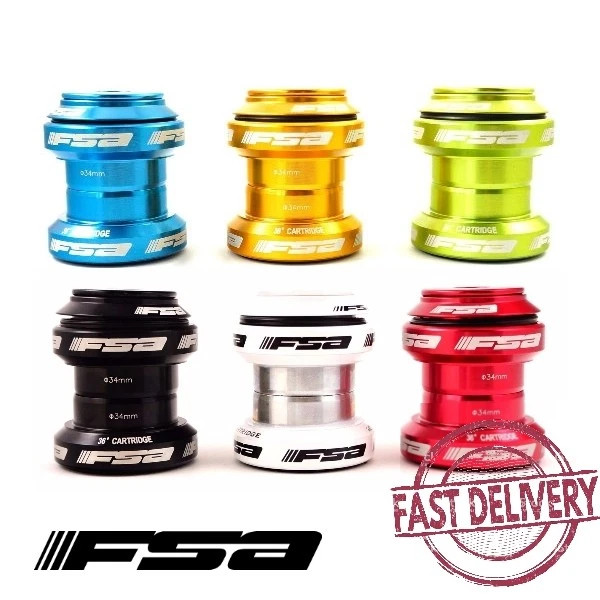 FSA Orbit MX Threadless Bike Headset 1-1/8" 34mm with Top Cap by 6 Colors