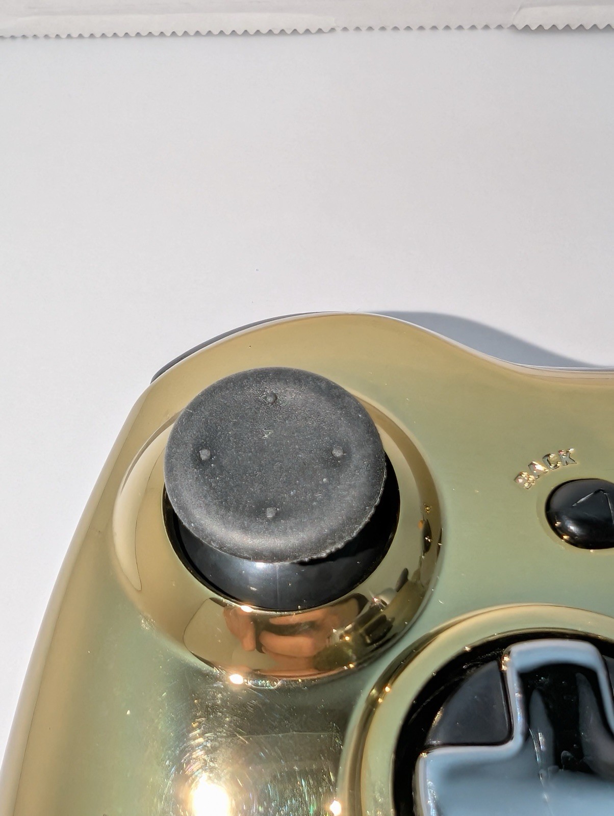OEM Xbox 360 Wireless Controller C3-PO Metallic Gold Chrome Tested Working