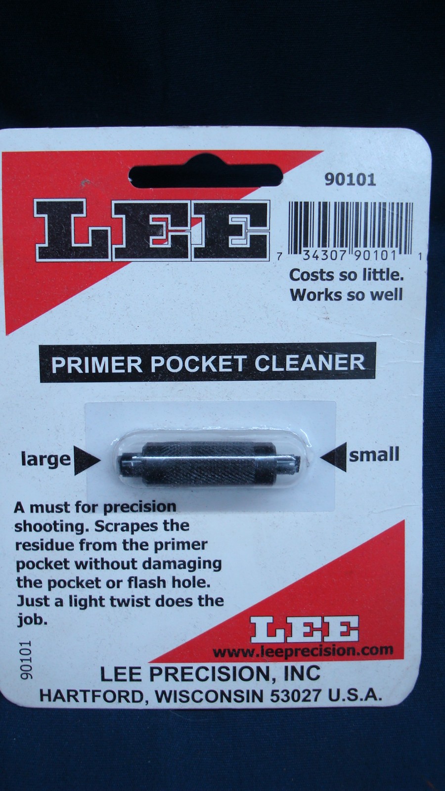 Lee 90101 Primer Pocket Cleaner Made from Steel to Last New In Package #90101