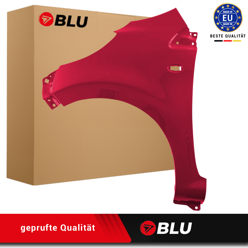 Fender For Peugeot 107 KJH Left Red 2005-2014 Front Painted New