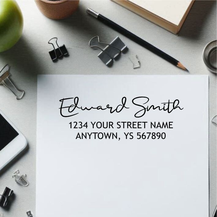 Personalized custom Address - custom stamps - 2 3/8" x 7/8"  - 904 Stamps