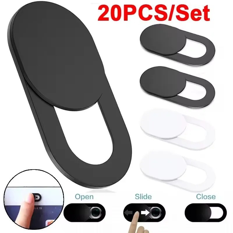Webcam Cover Slider Privacy Camera Shutter for Laptop iPad Phone PC Tablet Black
