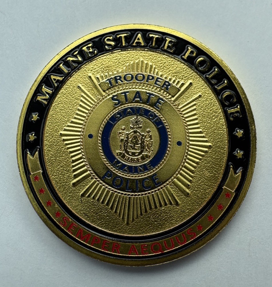 Maine State Police Challenge Coin