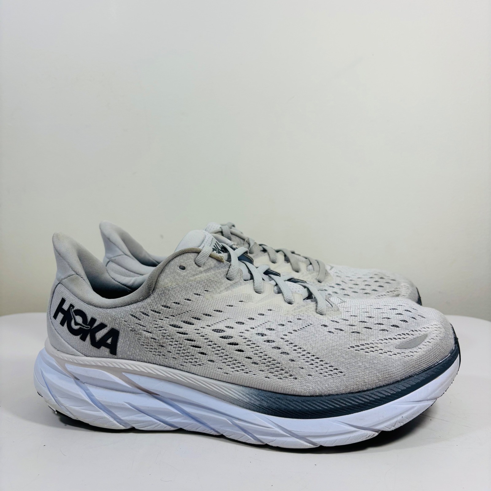 Hoka One One Clifton 8 Men's Size 10 Lunar Rock Nimbus Cloud 1121374 LRNC