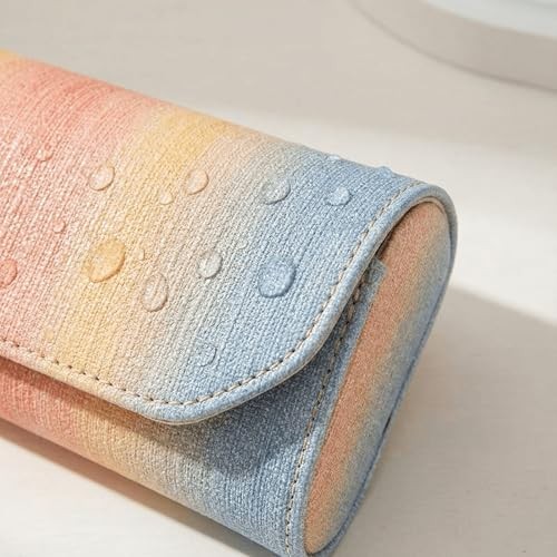 2 Pack Hard Shell Glasses Case, Gradient color Sunglasses Case, Eyeglass Case