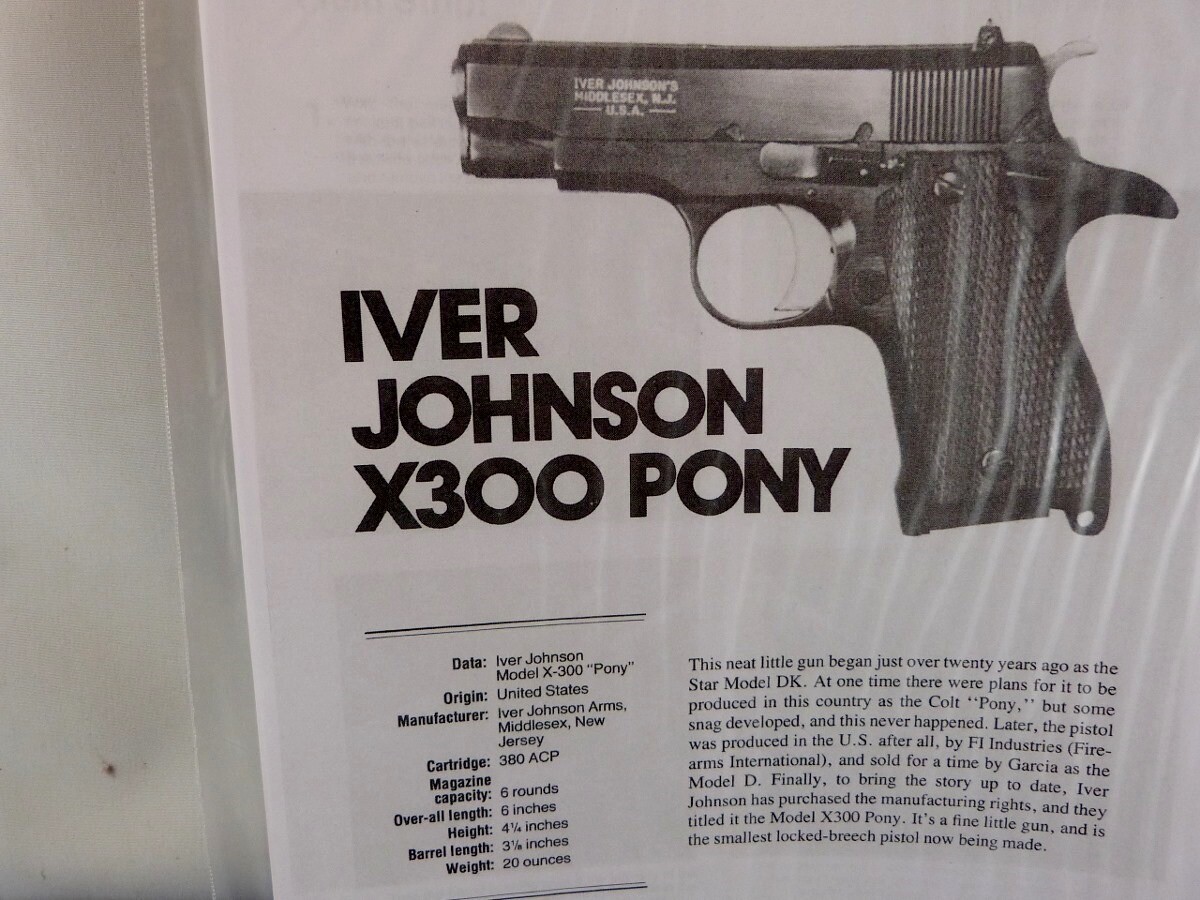 IVER JOHNSON X300 PONY HAND GUN BREAK DOWN INSTRUCTION KIT
