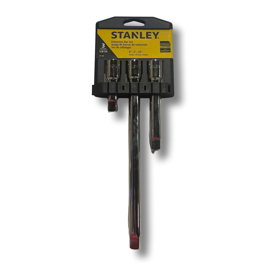 Stanley 3 Piece 1/2" Drive Socket Extension 3" 5" 10" 85-705