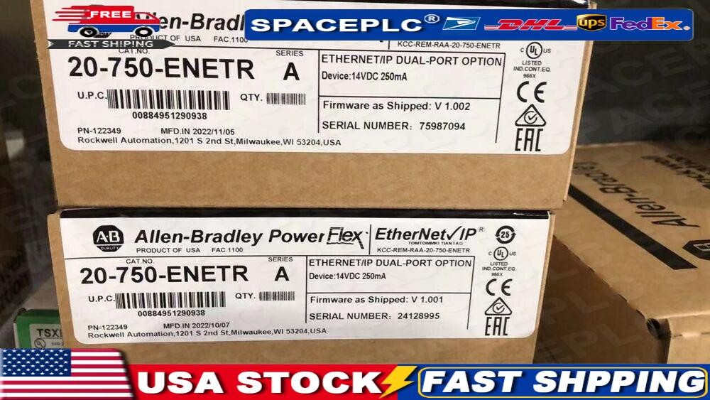 Allen-Bradley 20-750-ENETR PowerFlex 750 2-P ENet/IP Module New AB 20-750-ENETR