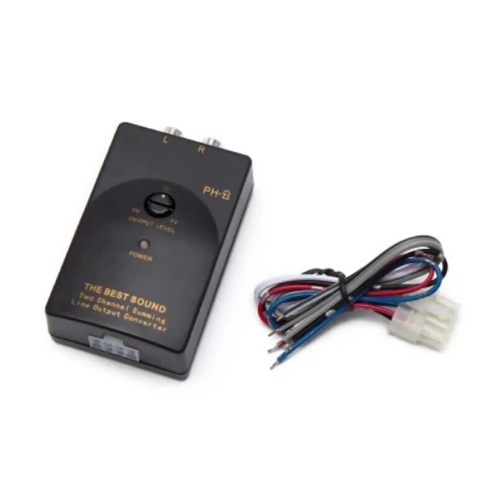 Speaker Level Converter With Cable Car Stereo Speaker Outputs To RCA Outputs