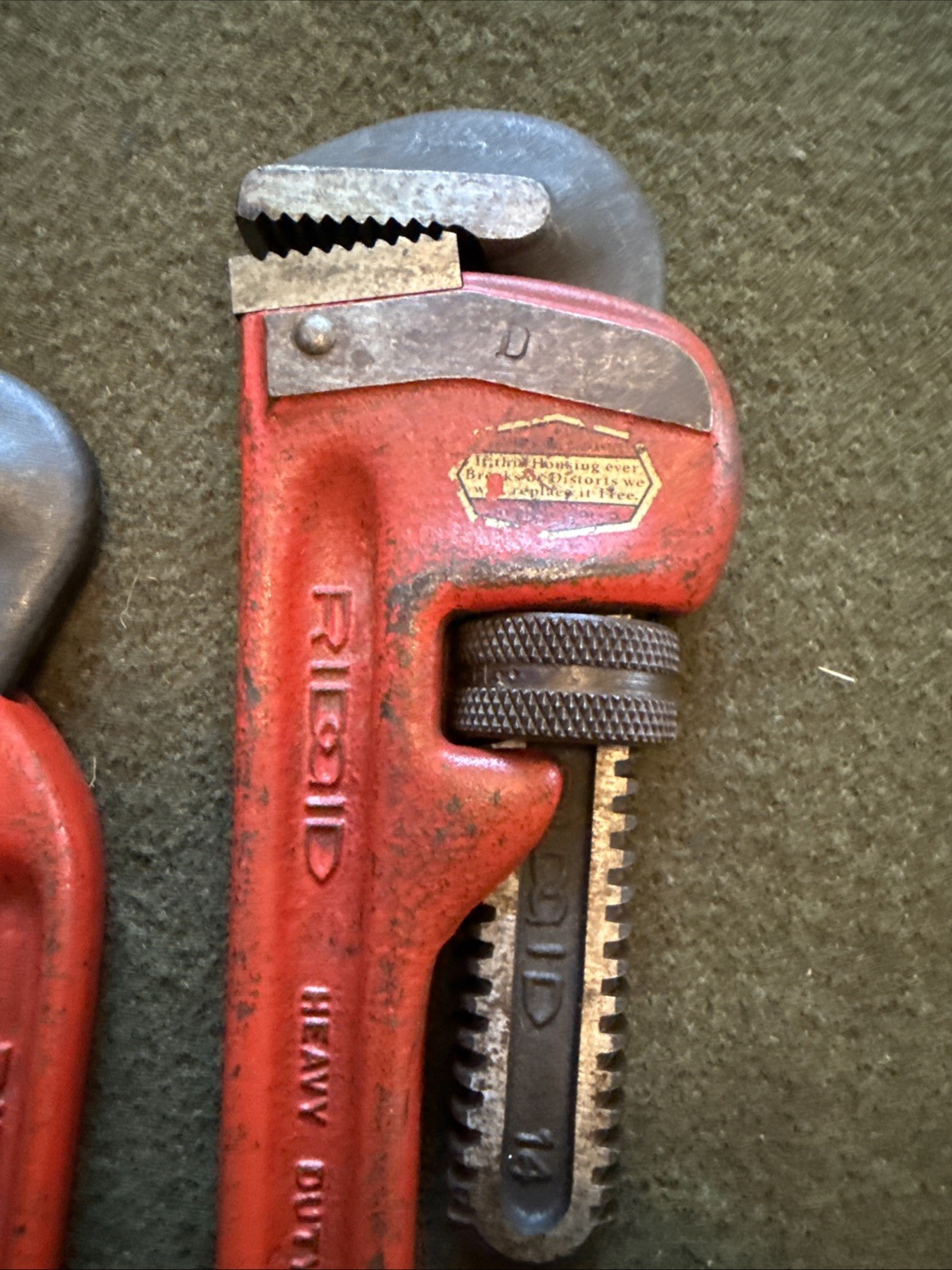 RIDGID E10 Offset & 14” Pipe Wrench Set, Elyria, USA 🇺🇸 New Jaws