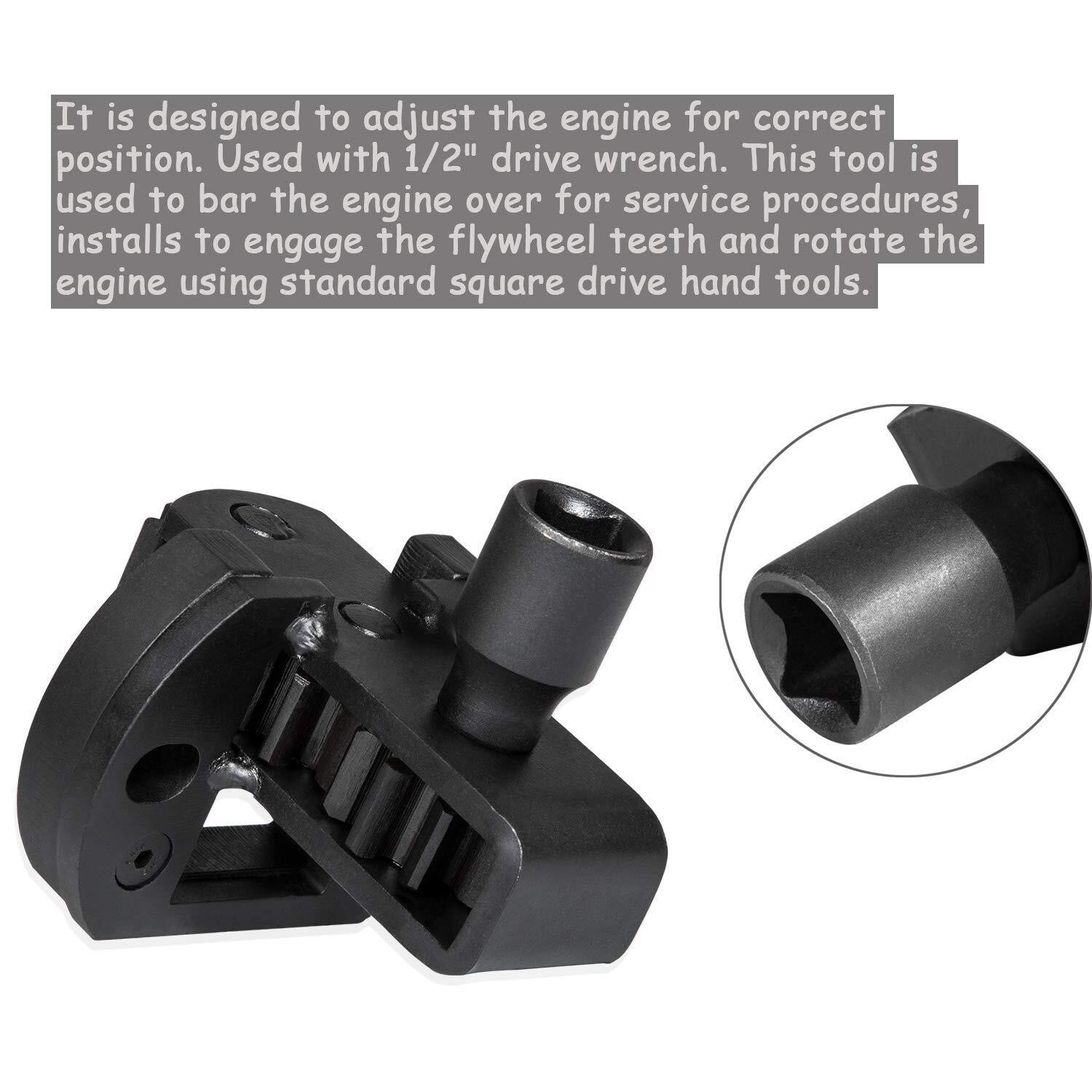 Engine Barring Tool Flywheel Turning for DD13 DD15 DD16 MBE4000 MBE900 1/2in