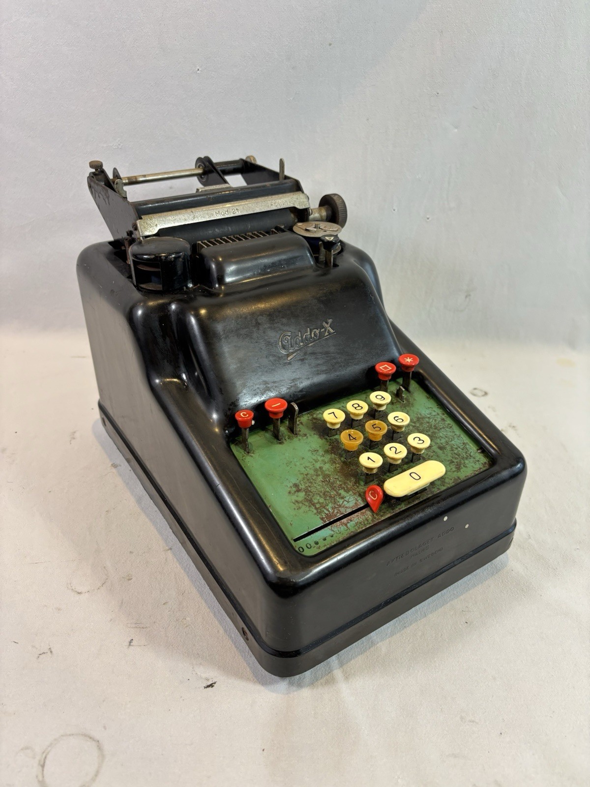 Vintage Mechanical Calculator Model 21 Addo-X