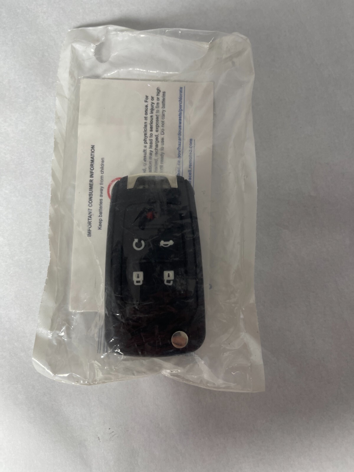 New Duracell Keyless Entry Full Function Remote for GM ULK029H - Bulk Packaging