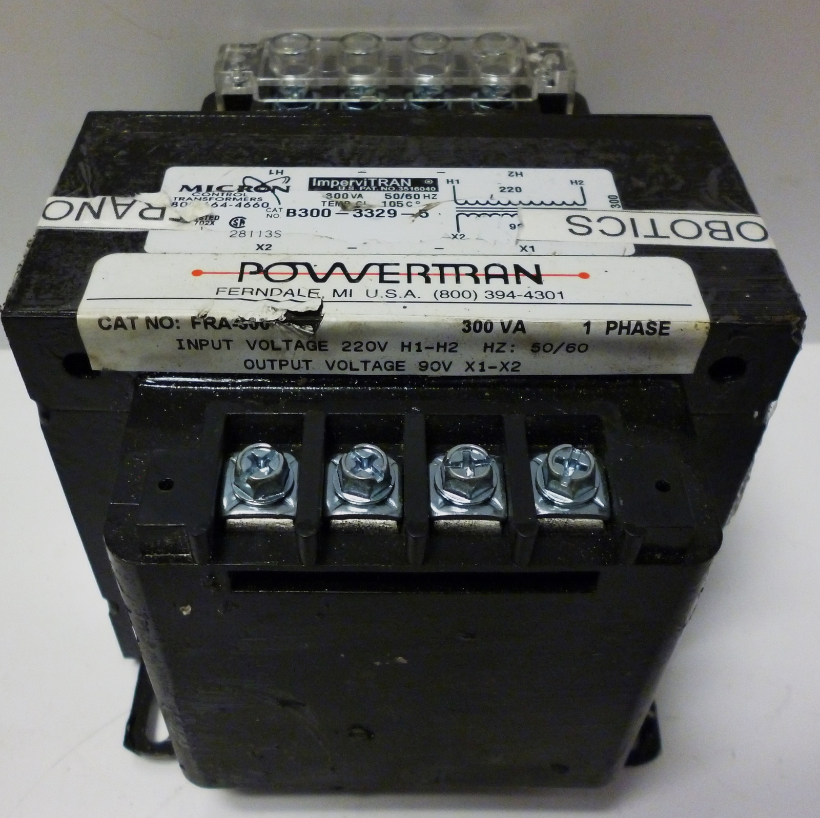 Micron Industries B300-3329-5 imperviTRAN Transformer