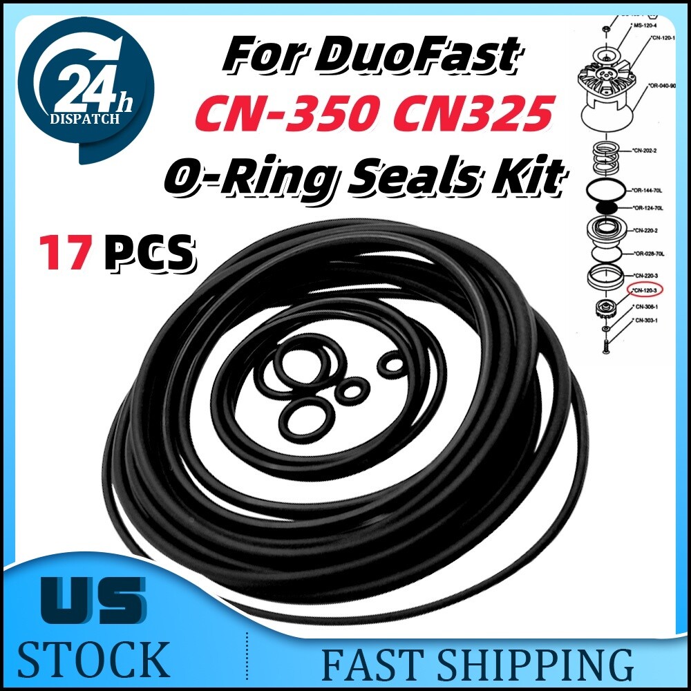 17PCS For DuoFast CN-350 O-Ring Seals Kit CN325 Framing Gun