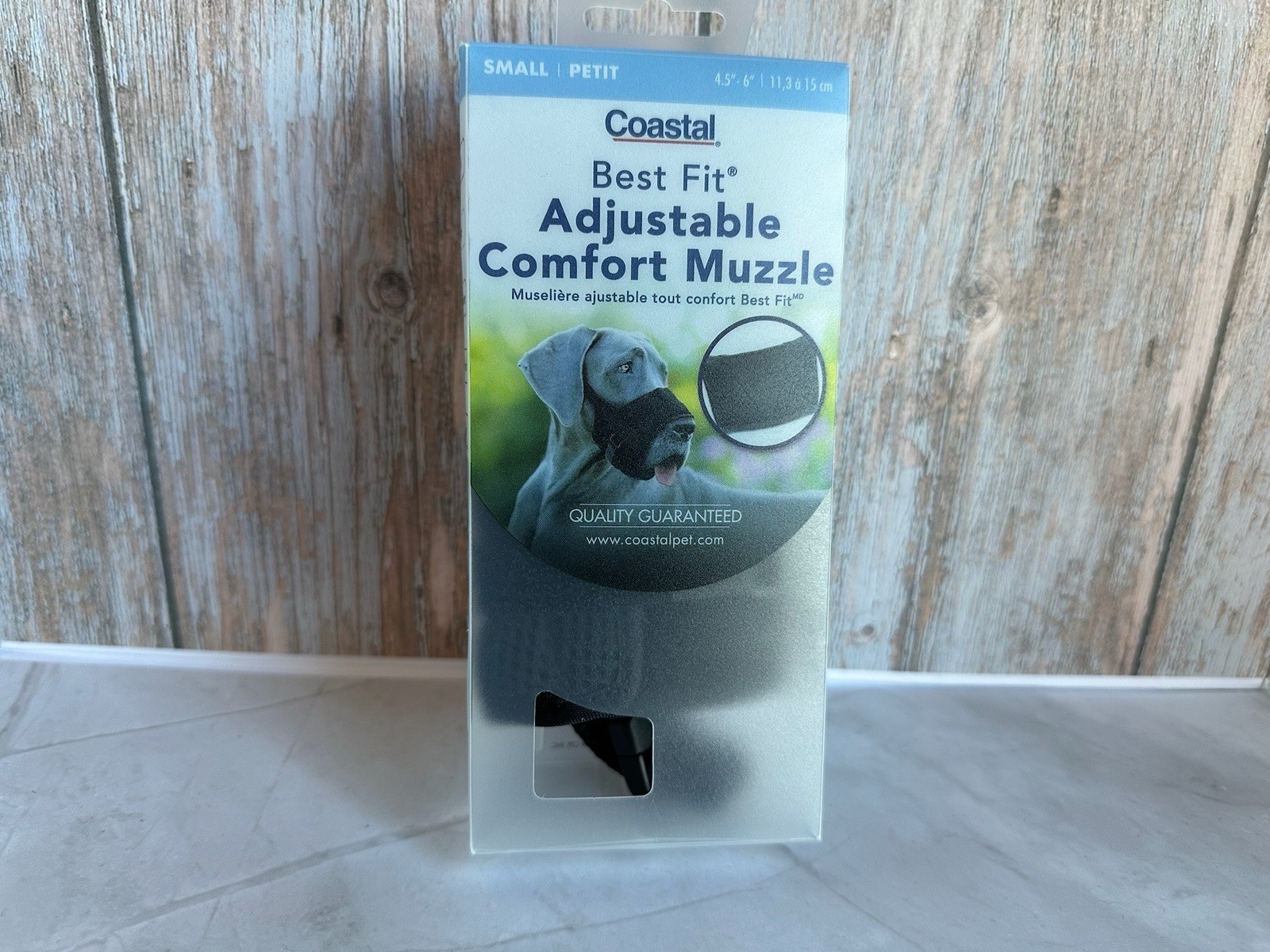 Coastal Best Fit Adjustable Comfort Muzzle Small Petit 4.5-6” Black