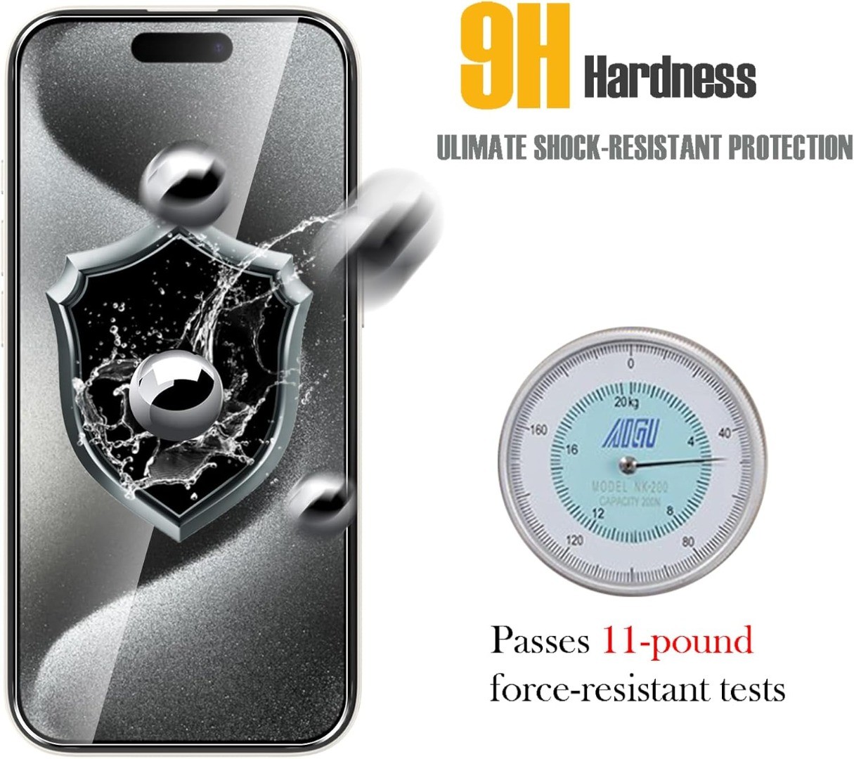 2Pack Gorilla Tempered Glass Screen Protector For iPhone 17e 17 16 15 Pro Max