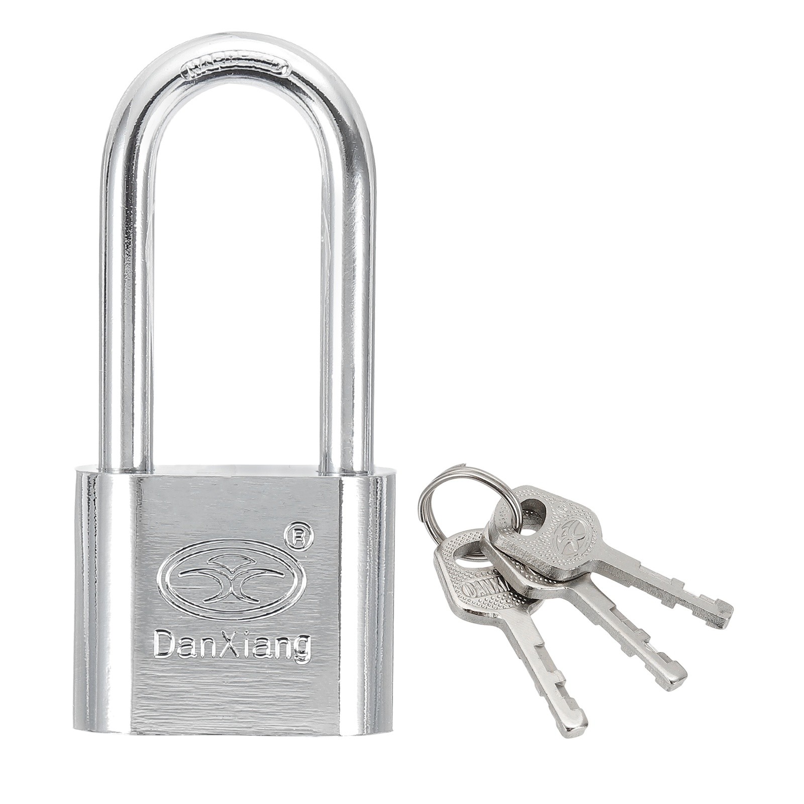 Keyed Padlock 1.6" Wide Body Steel Pin Tumbler Padlocks with 3 Keys(87mm)