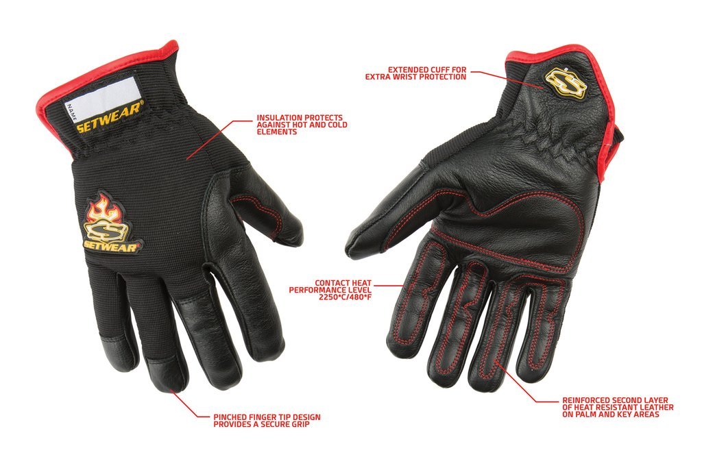 New Setwear Hot Hand Heat Resistant Leather Glove - 2XL Gloves - XXL - XX-Large