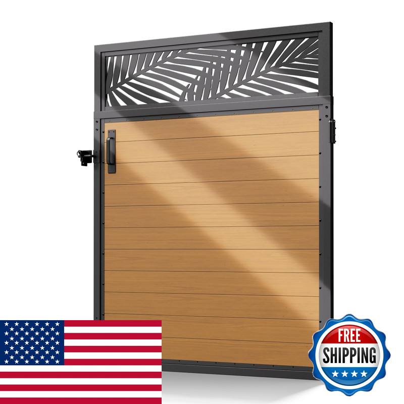 Uphode 4X5Ft46.8 X 59 201 Stainless Steel Fence Gate Kit Heavy Duty Anti Sag