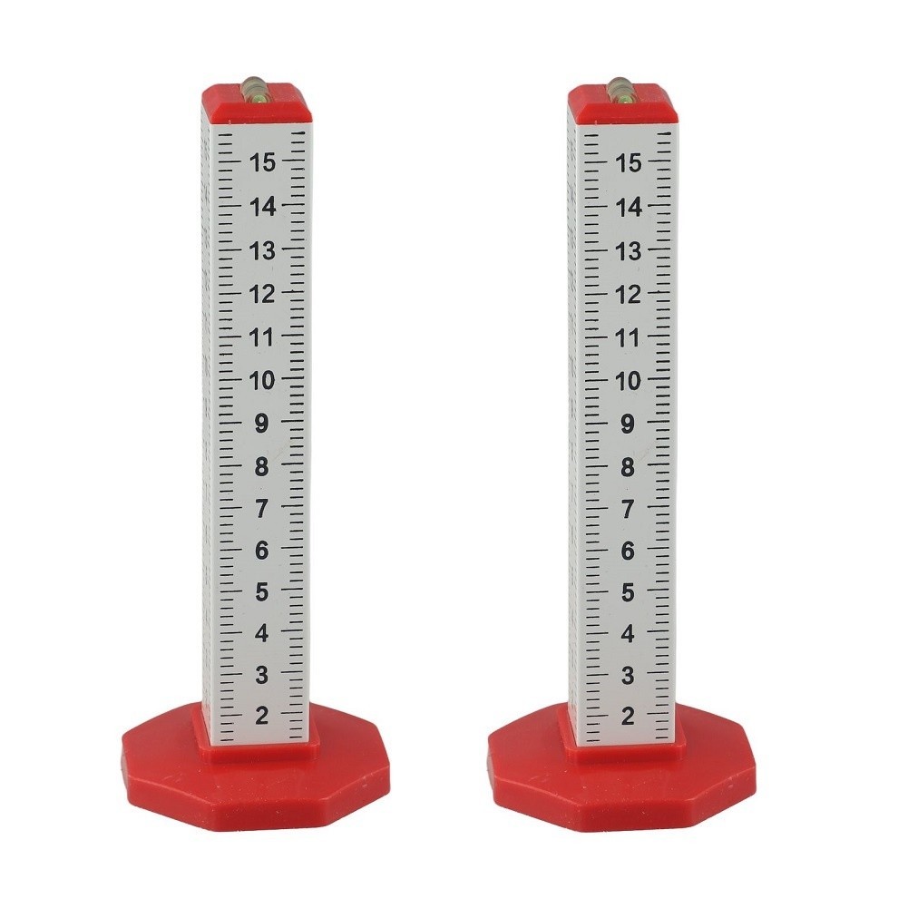 2pcs Ceiling Leveling Ruler Equal Height Ruler Gradienter Lay Floor Tiles Tools