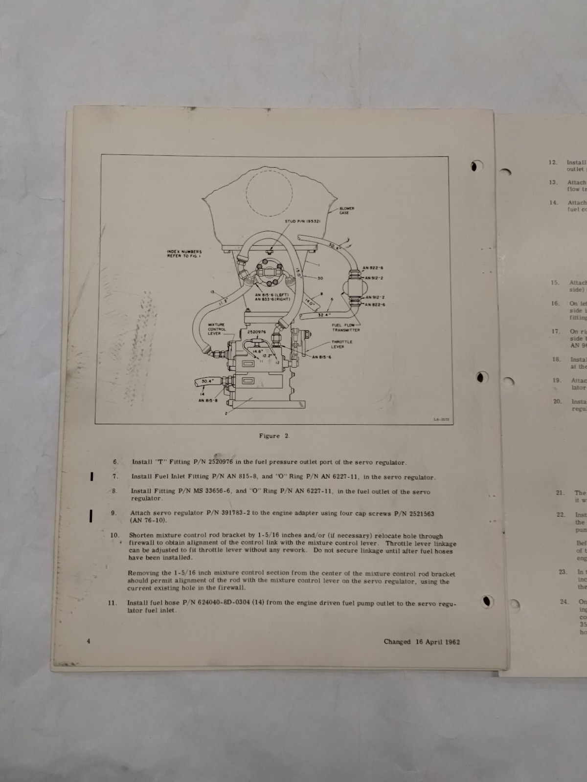 Bendix Model RS-10B2 Fuel Injection System Installation Instructions-Original