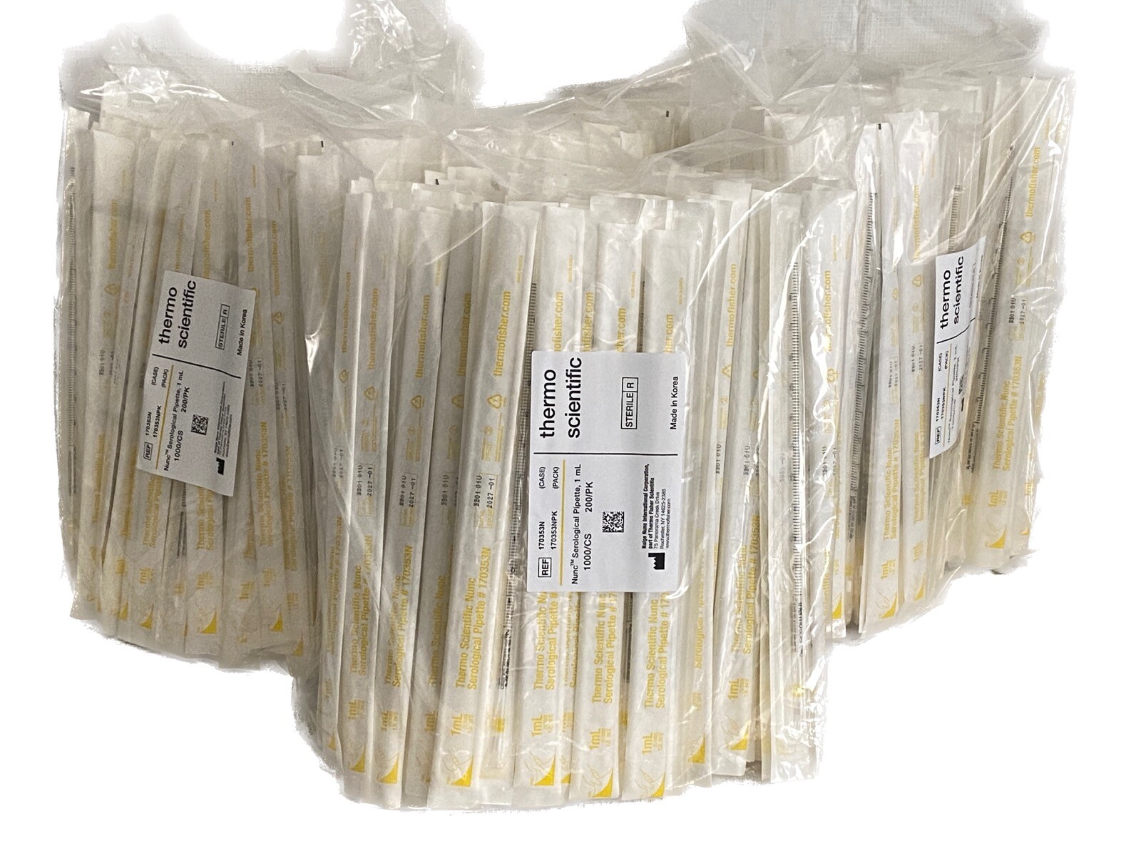 (1000/Cs) THERMO NALGENE Nunc 1mL Graduated Serological Pipets Sterile 170353N