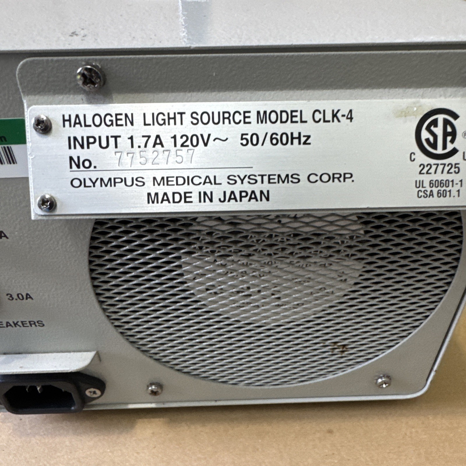 Olympus CLK-4 Halogen Light Source