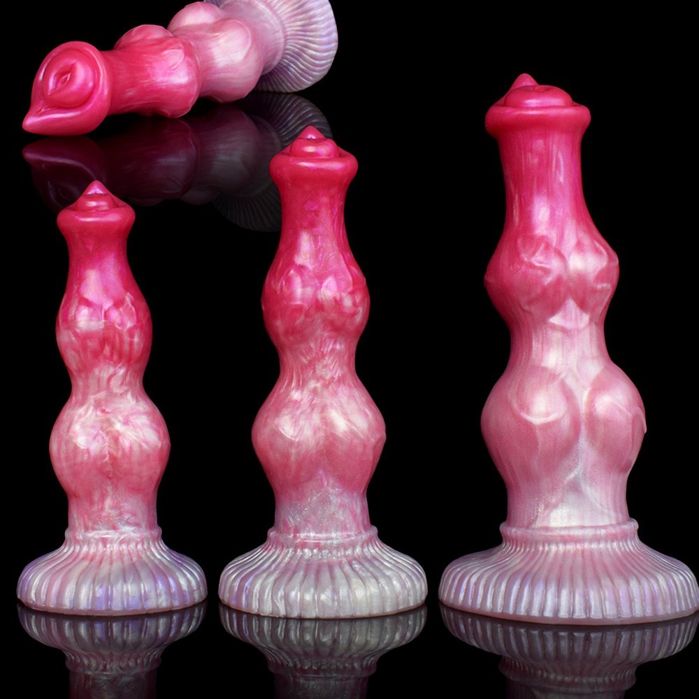 Fantasy Realistic Knot Dildo With Suction Cup Silicone Big Butt Plug Thick Dong