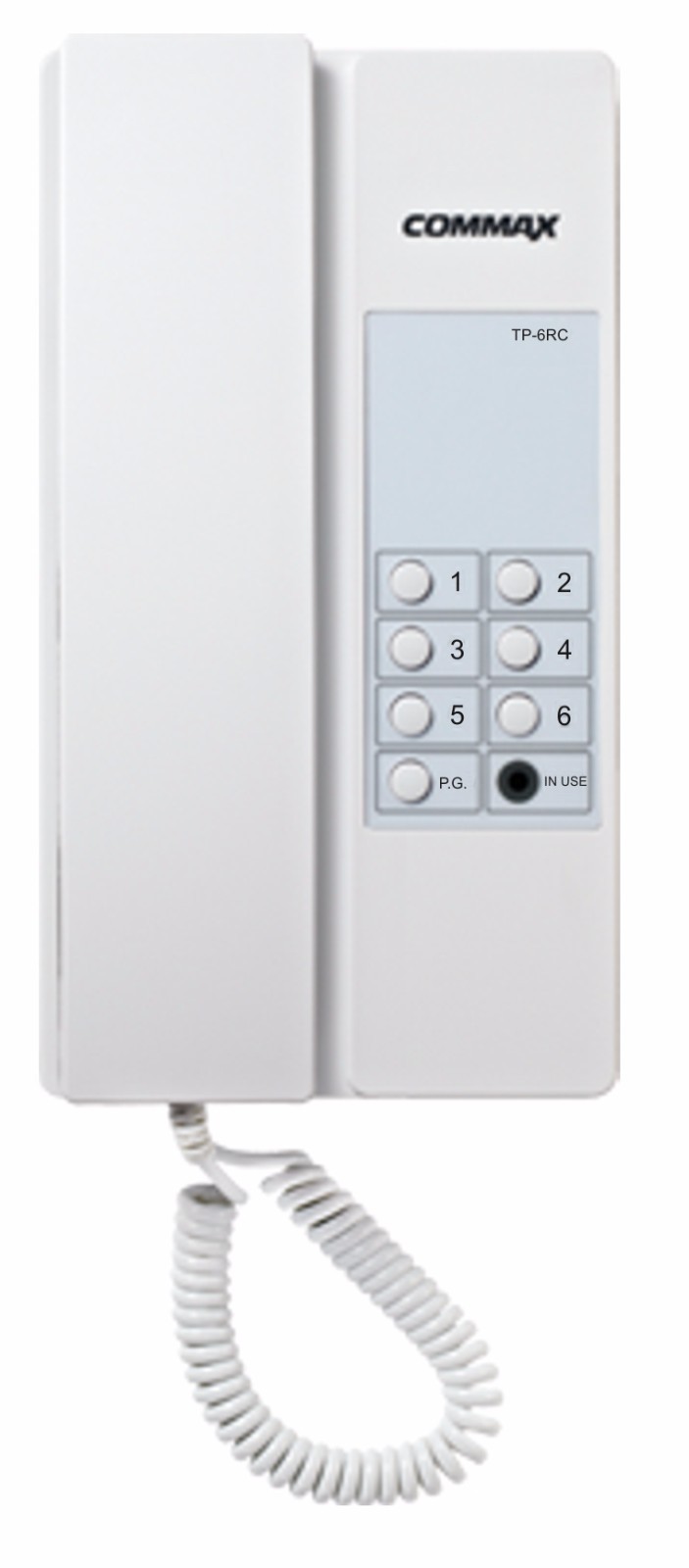 Commax Interphone TP-6RC - Common Talk and Paging connect up to 6 interphones
