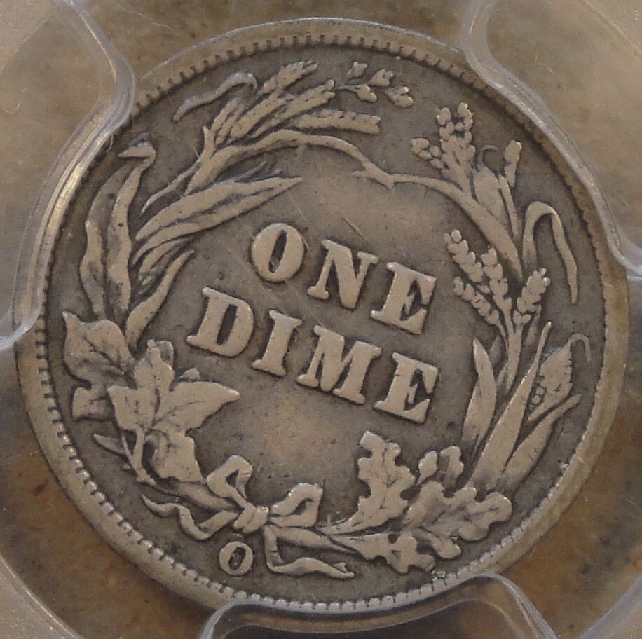 1900-O Barber Dime 10c PCGS Certified VF25