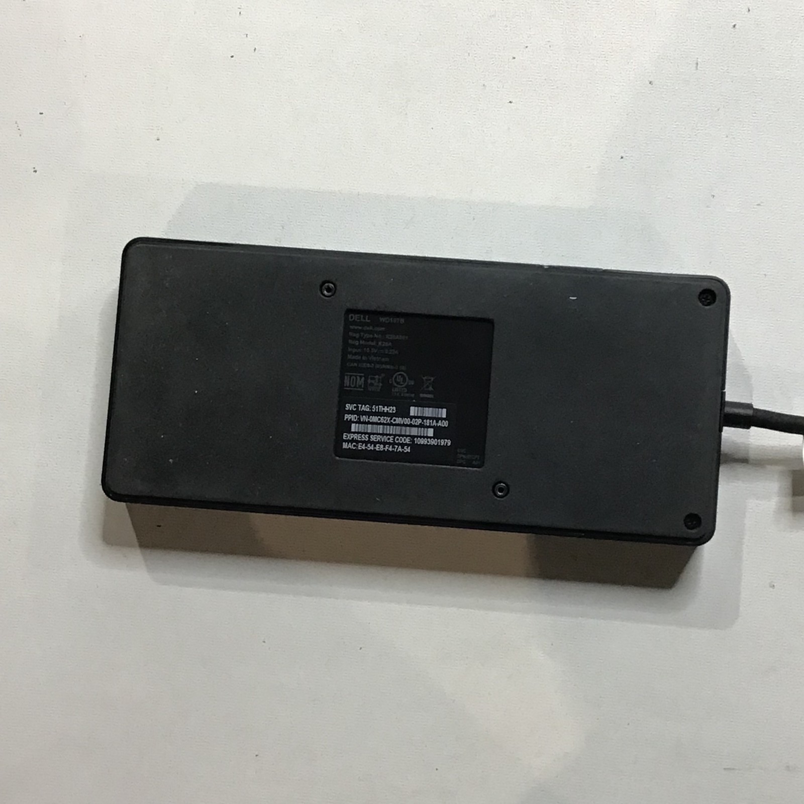 Dell WD19TB Docking Station - Dock only
