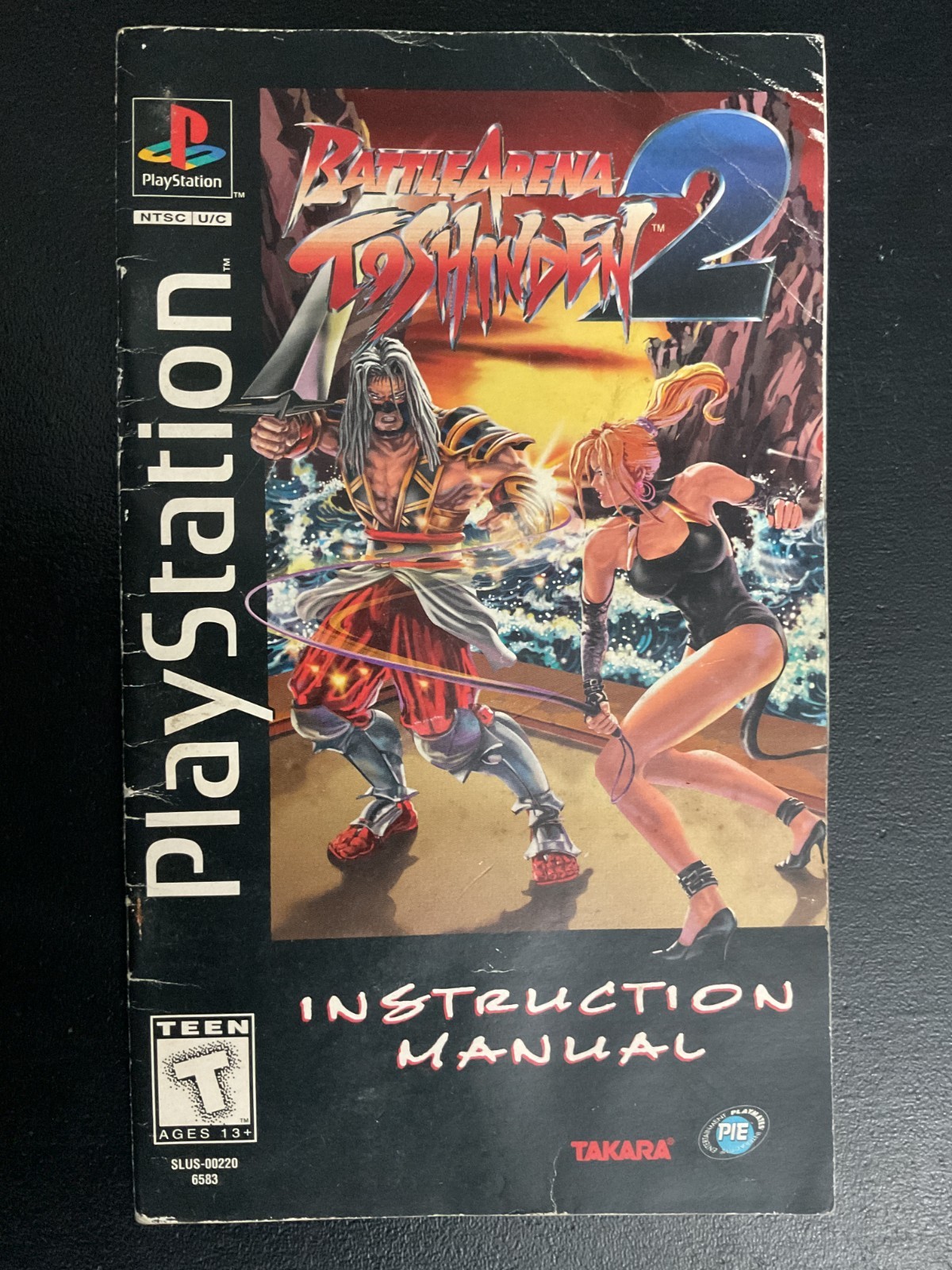 Battle Arena Toshinden 2 PS1 PlayStation Long Box Instruction Manual Only