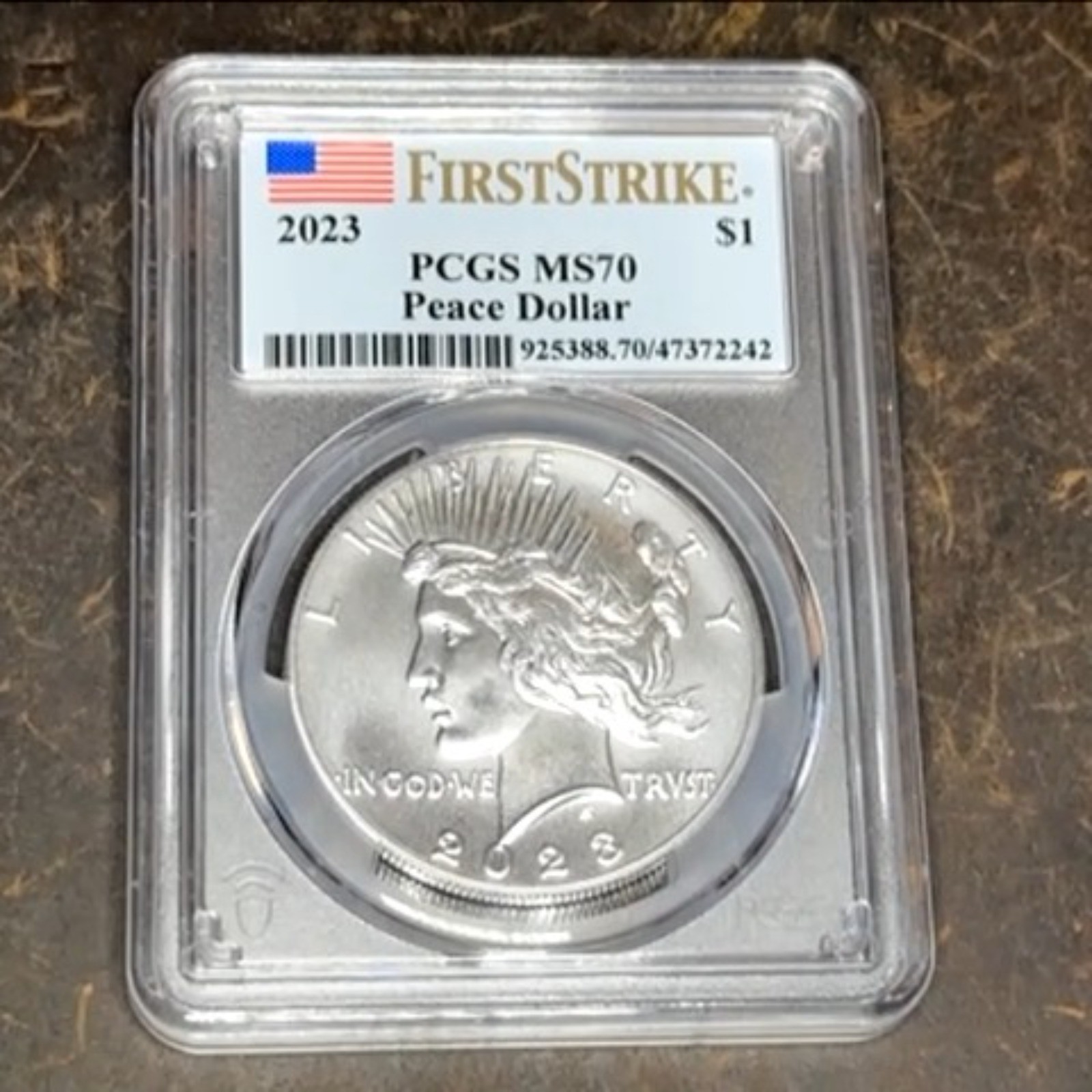 2023 Peace Silver Dollar PCGS MS70 First Strike