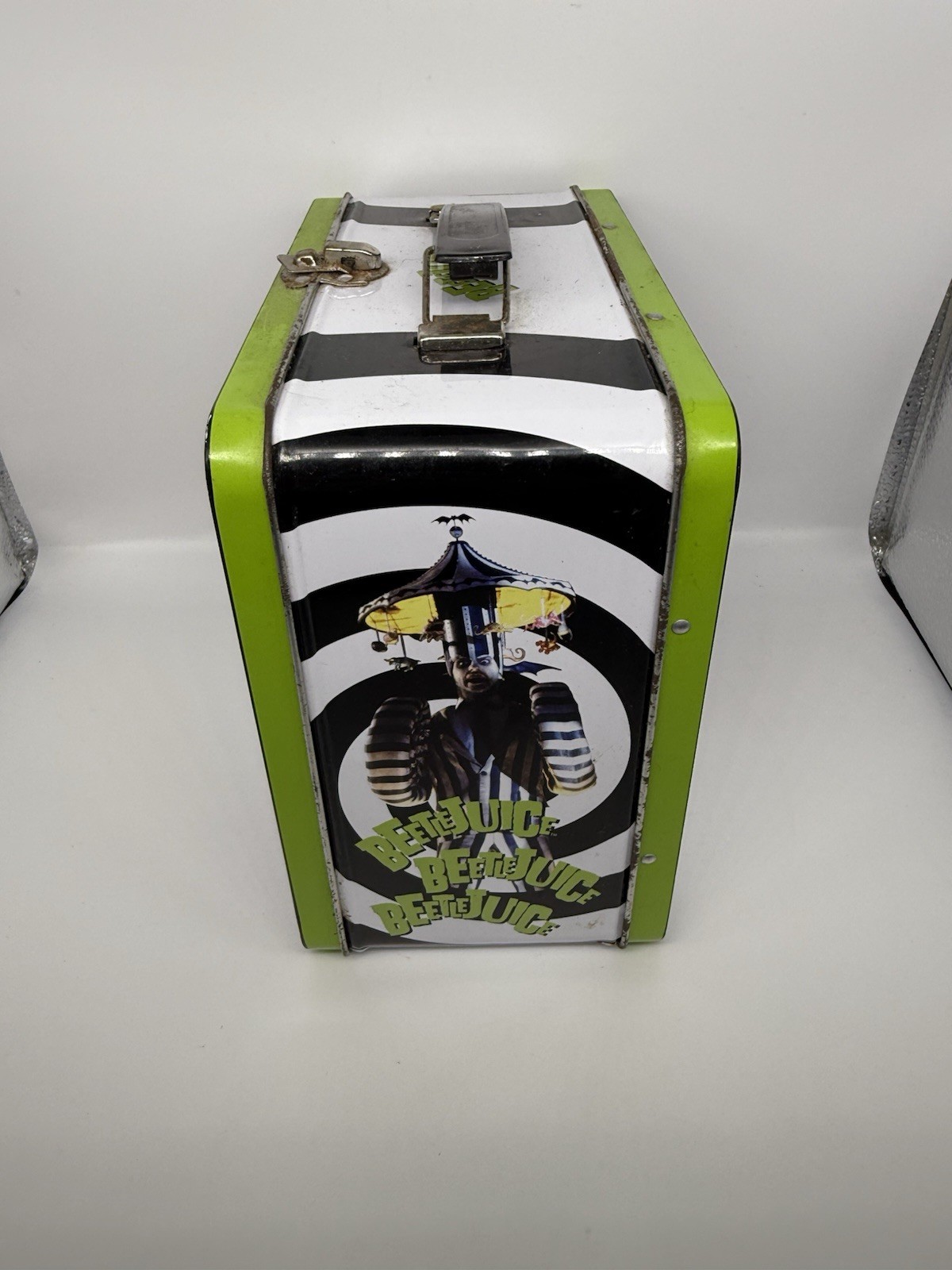 Beetlejuice double sided graphic tin lunchbox Licensed Merch