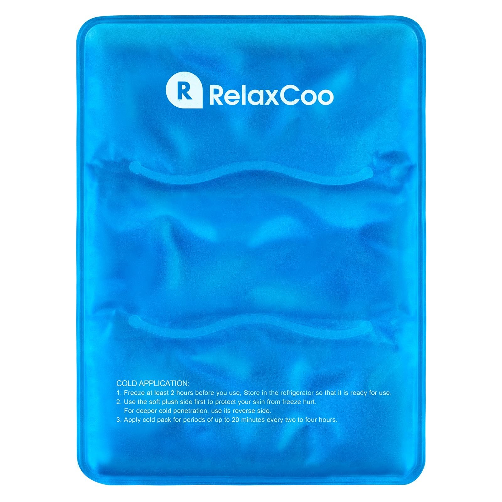 Large Flexible Ice Pack for Injuries Reusable Gel, 11x14.5 Inches, Cold Compr...