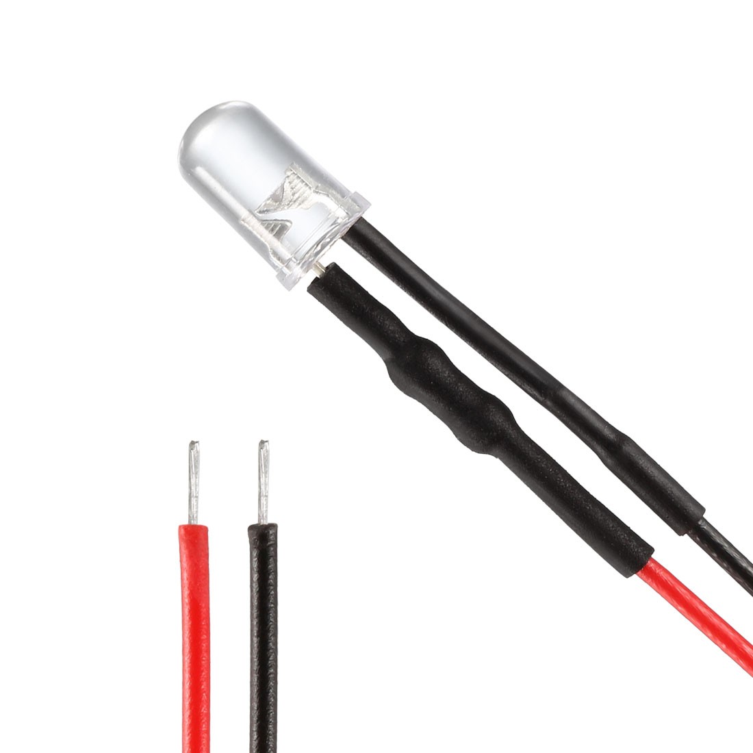 21pcs Mixed Colour 5mm LEDs Prewired Light DC24V 20cm Pre Wired LED
