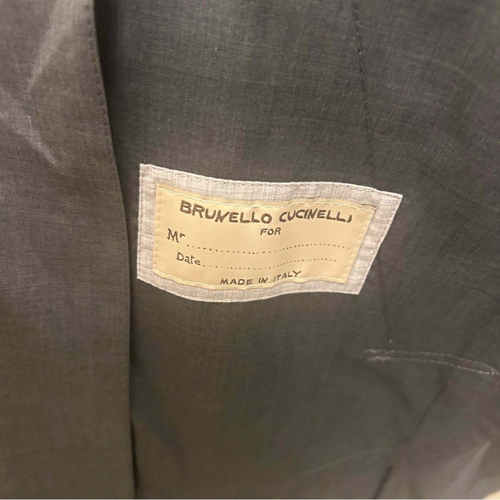Brunello Cucinelli Gray Lightweight Button-Up Jacket Quiet Luxury Minimalist